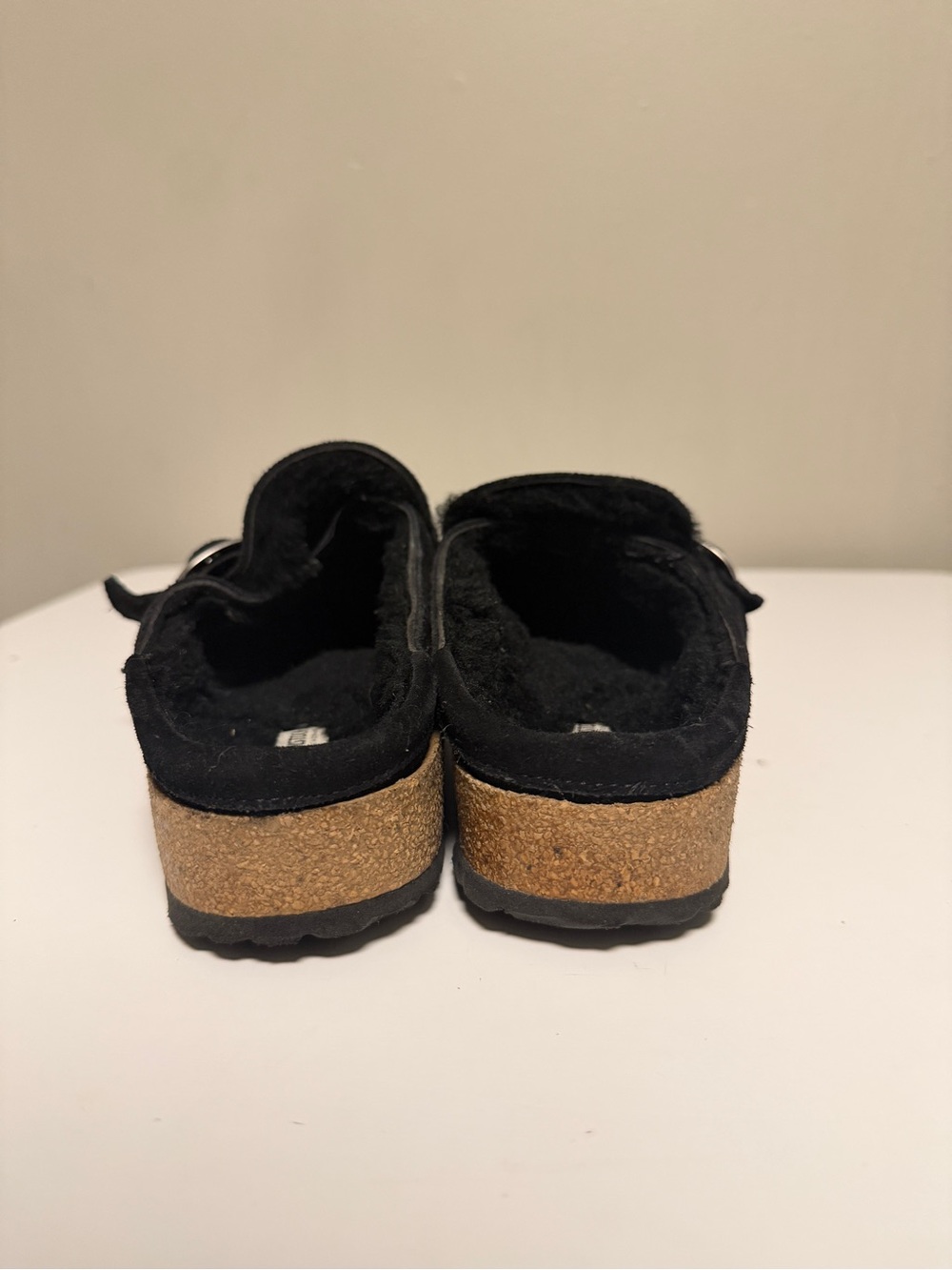 Birkenstock Black Buckley Shearling Suede Clogs Mules Shoes Women’s EU 40 US 9 - Picture 4 of 9